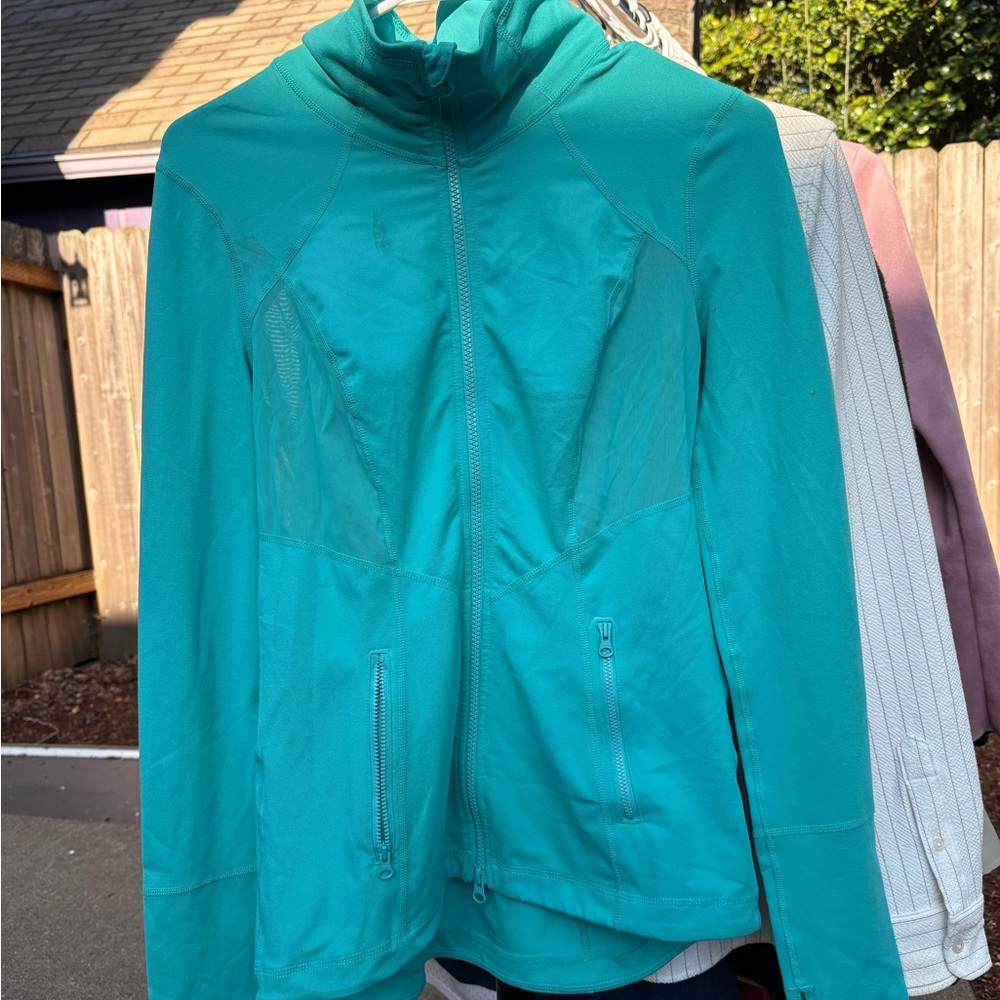 Zella teal workout jacket
